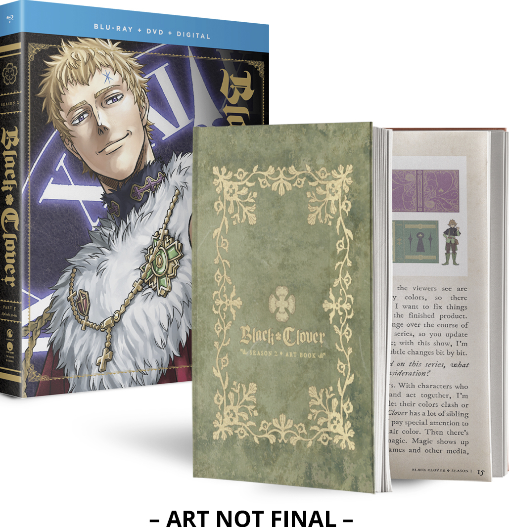 Black Clover Season 2 Part 5 Blu-ray/DVD + Artbook